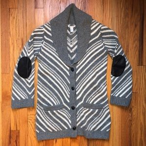 Alice + Olivia Button-Up Wool Cardigan Sweater